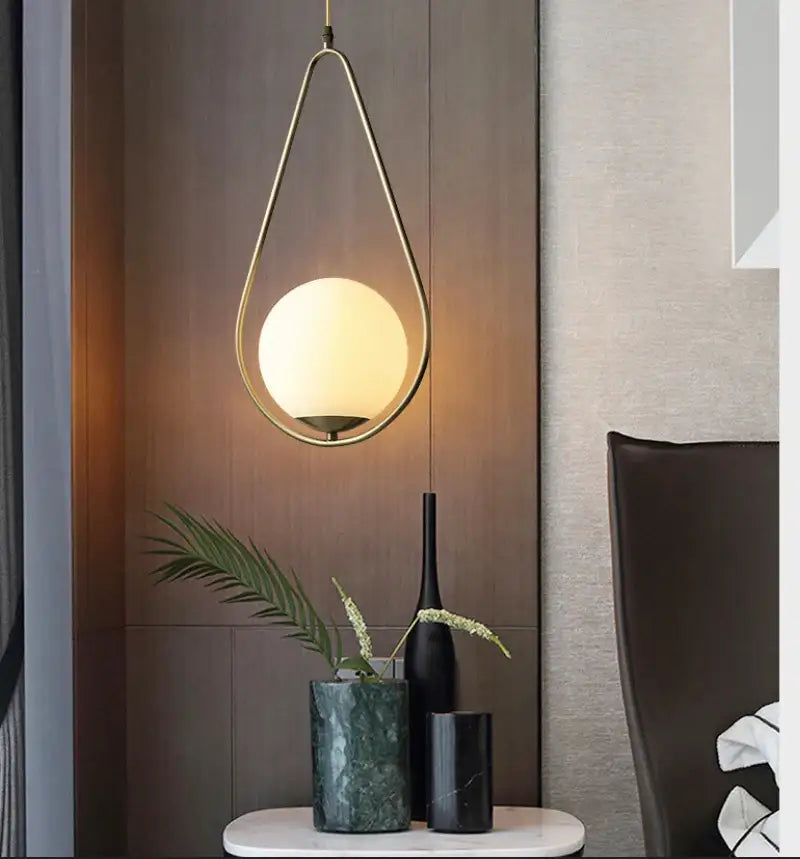 DecorBites™ Nordic Glass Ball Pendant Light - Modern Decor