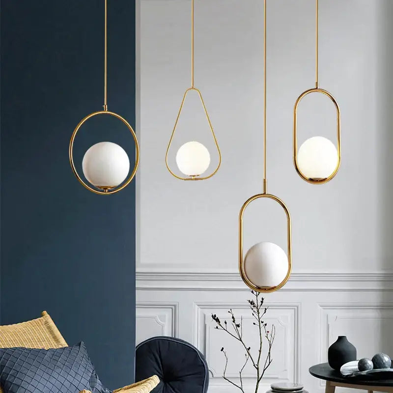 DecorBites™ Nordic Glass Ball Pendant Light - Modern Decor