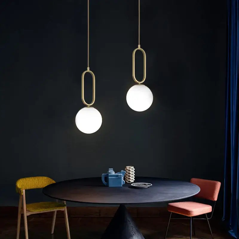 DecorBites™ Nordic Glass Ball Pendant Light - Modern Decor