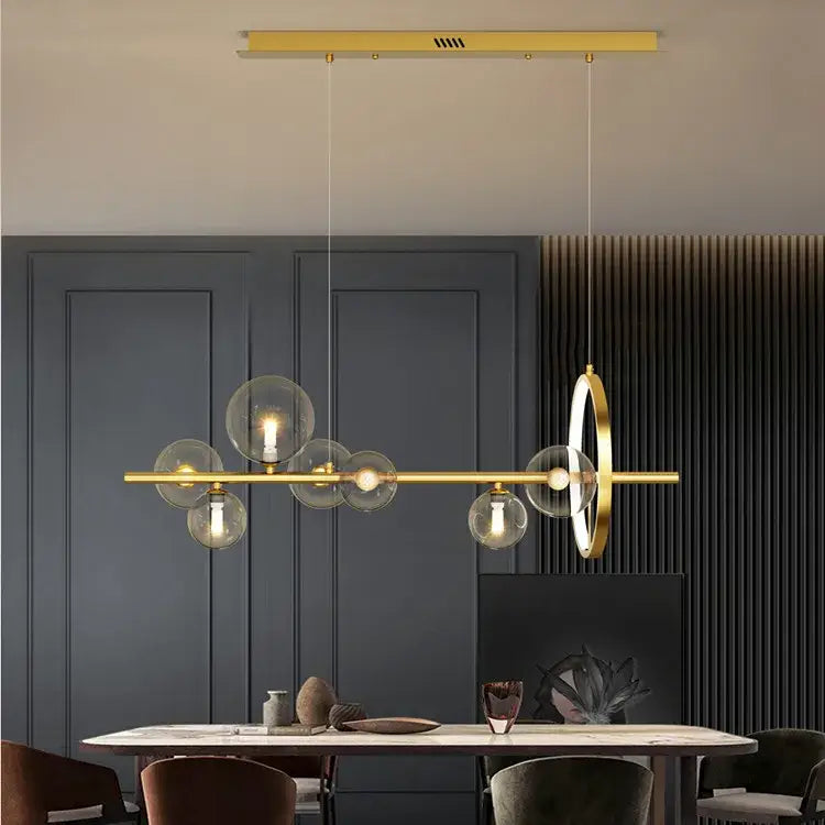 DecorBites™ Nordic Glass Bubble LED Chandelier - Black