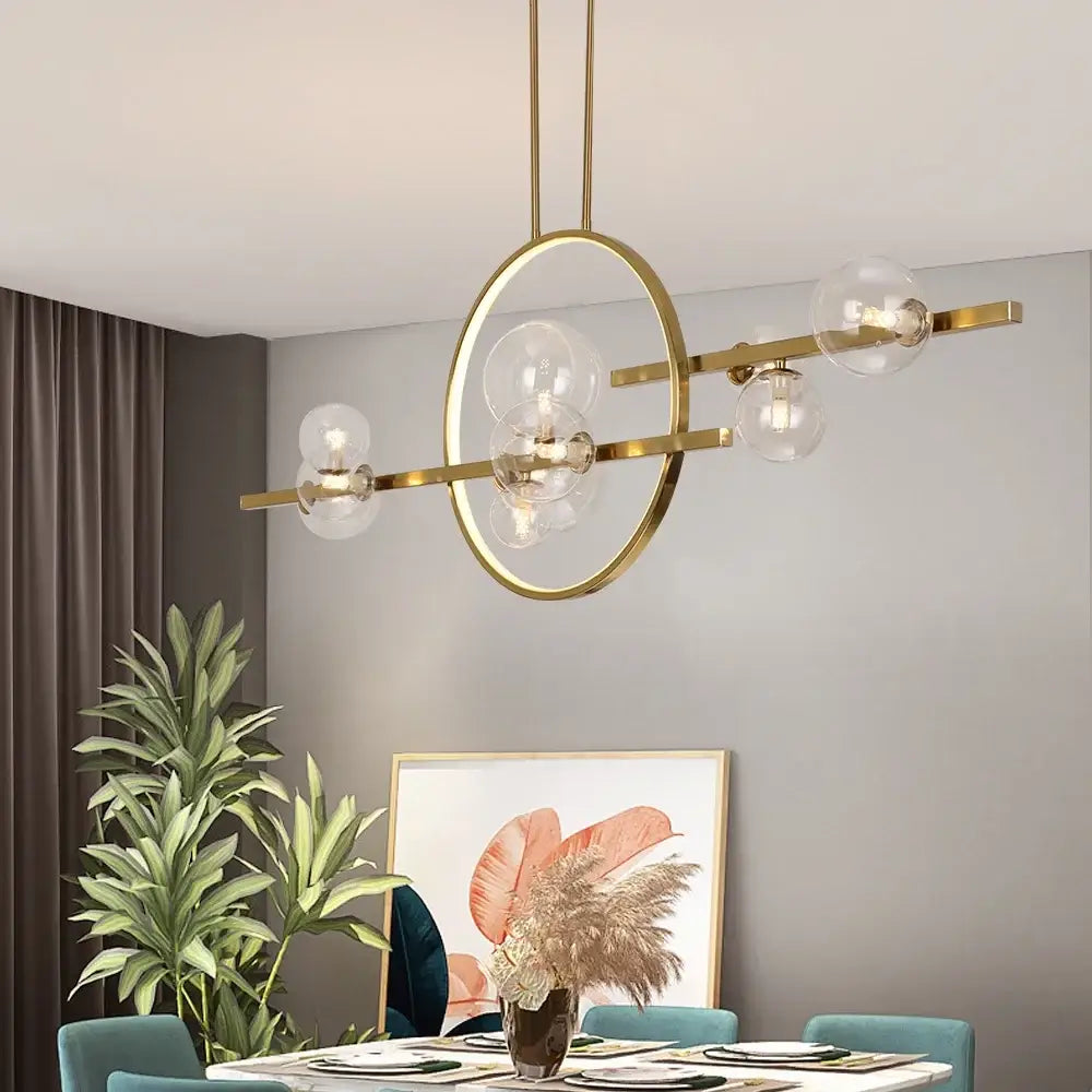 DecorBites™ Nordic Glass Bubble LED Chandelier - Black