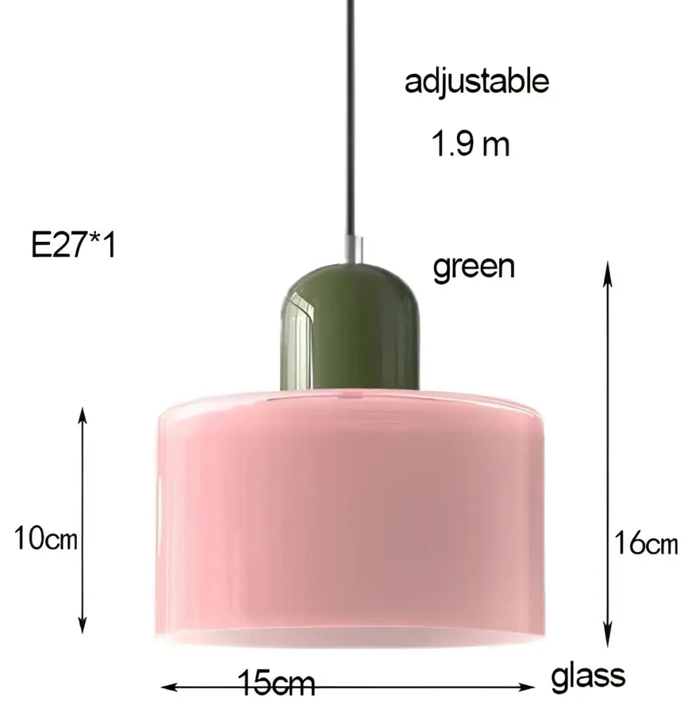 DecorBites™ Nordic Glass Chandelier for Bedroom and Bar