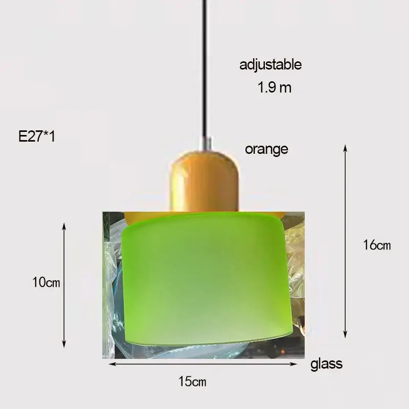 DecorBites™ Nordic Glass Chandelier for Bedroom and Bar