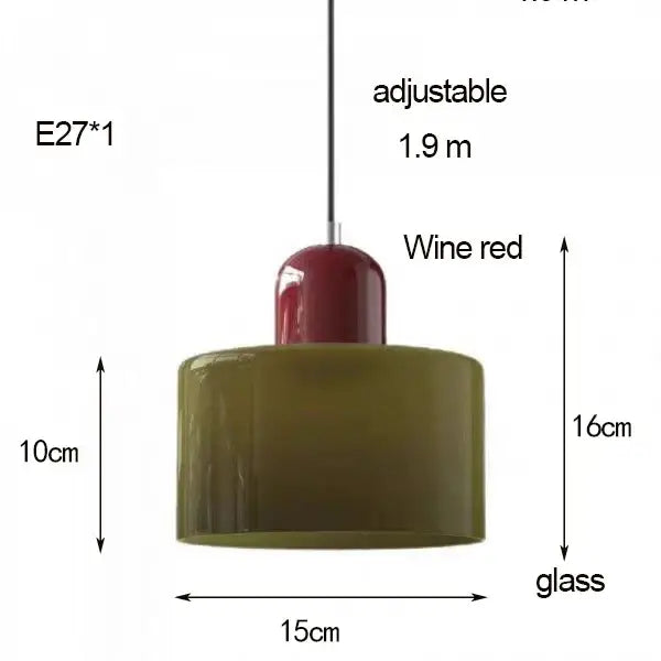 DecorBites™ Nordic Glass Chandelier for Bedroom and Bar