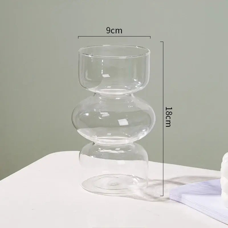 DecorBites™ Nordic Glass Flower Vase Home Decor