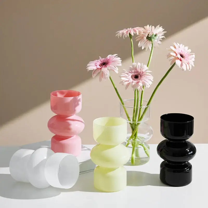 DecorBites™ Nordic Glass Flower Vase Home Decor