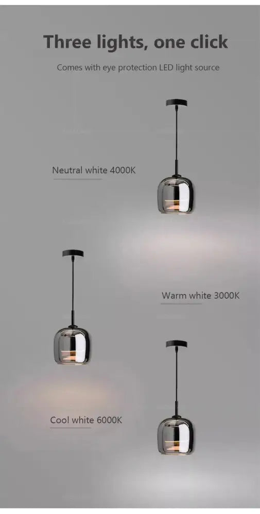 DecorBites™ Nordic Glass LED Pendant Chandelier - Modern, Luxury