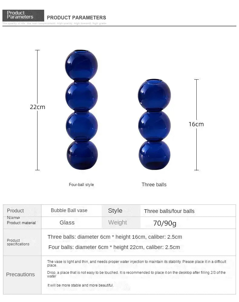 DecorBites™ Nordic Glass Vase - Home Decoration Gift