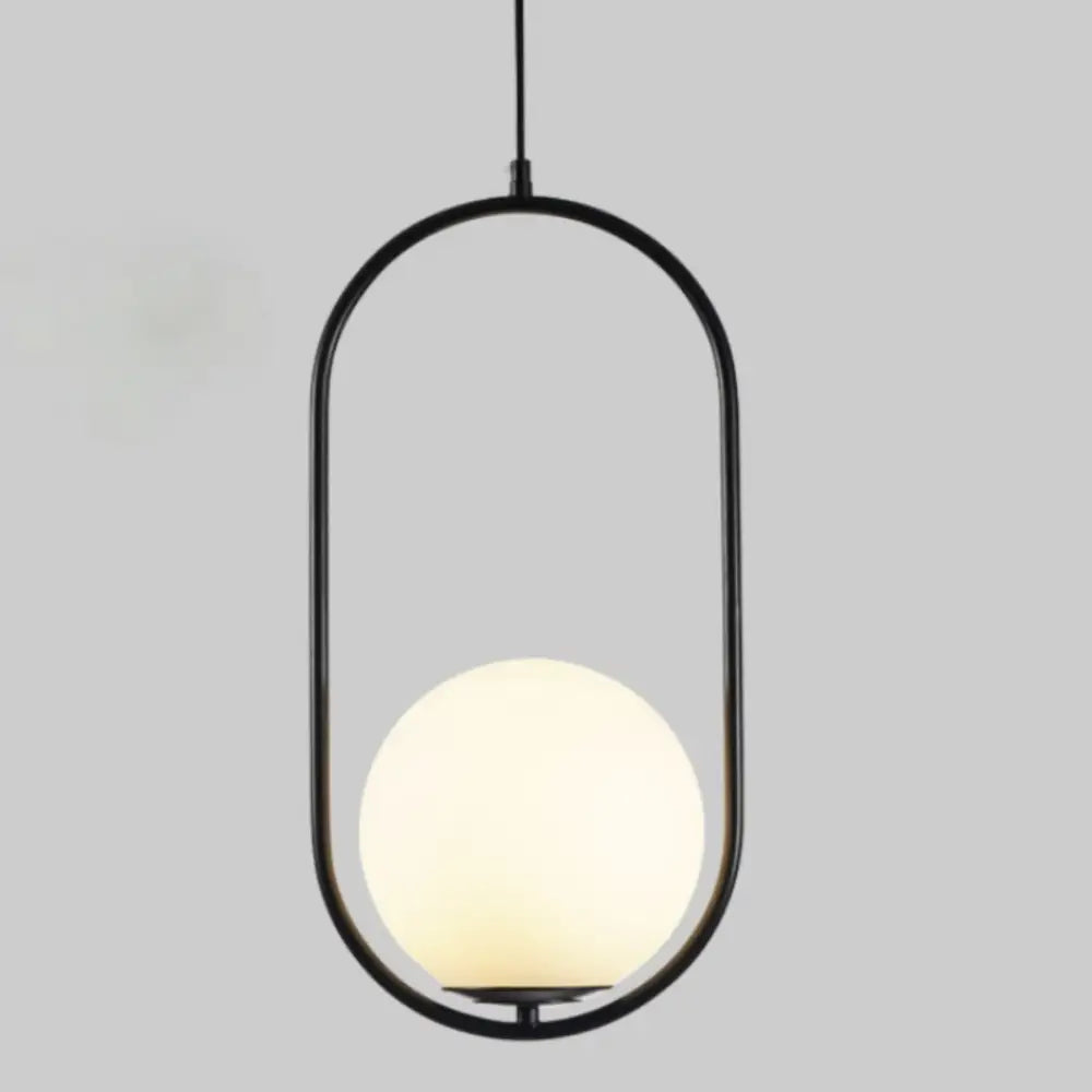 DecorBites™ Nordic Gold Pendant Light with Glass Shade