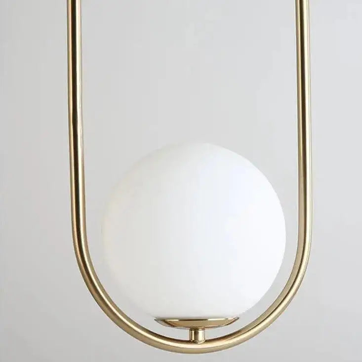 DecorBites™ Nordic Gold Pendant Light with Glass Shade