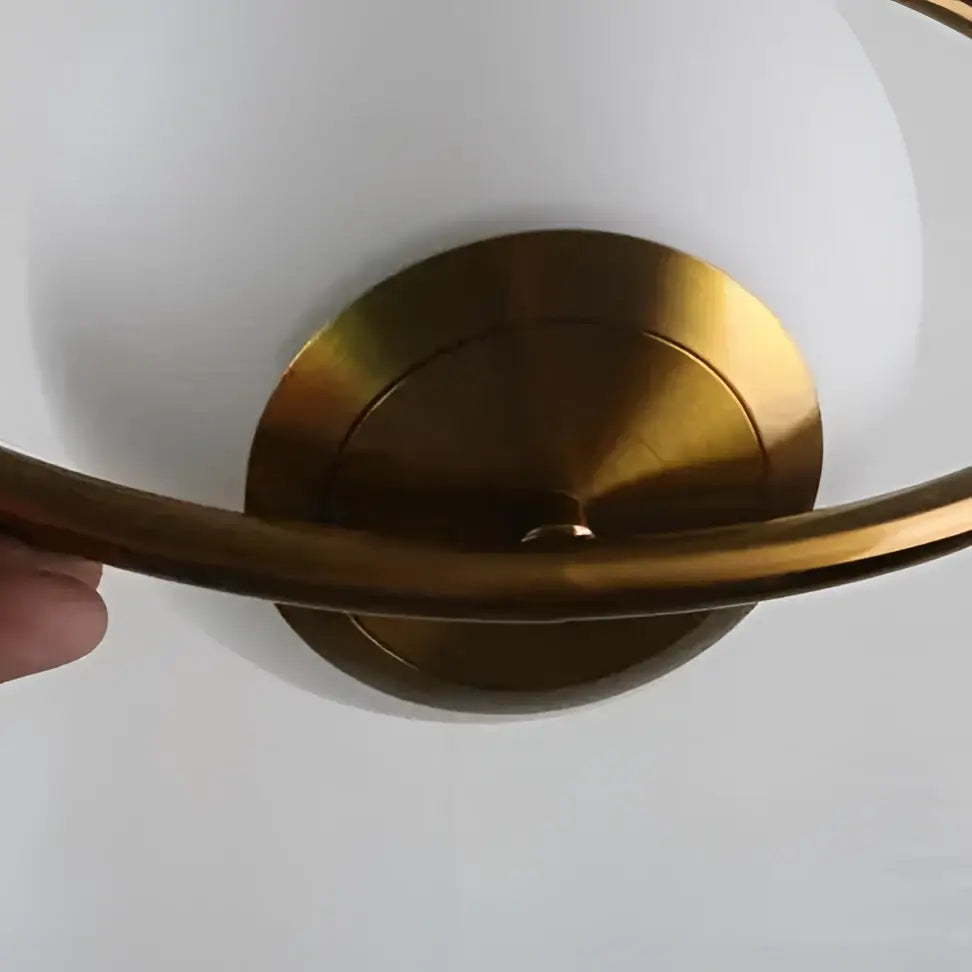 DecorBites™ Nordic Gold Pendant Light with Glass Shade