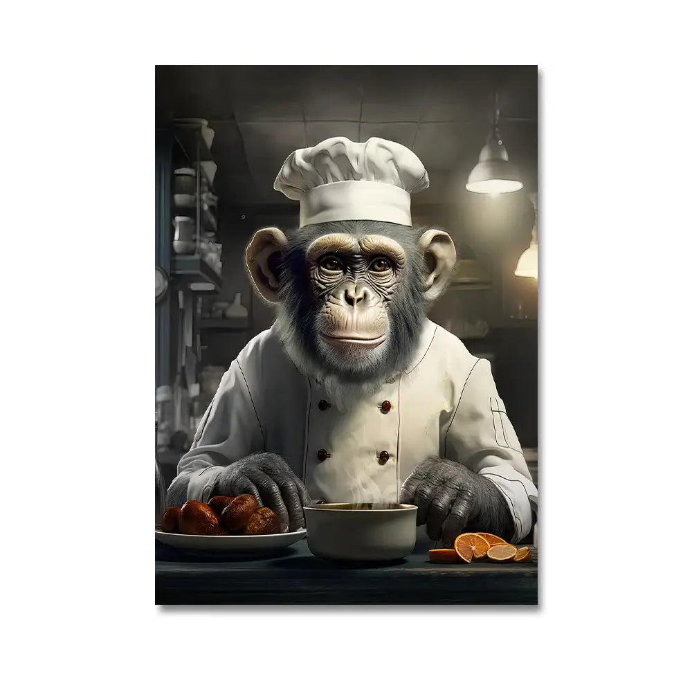 DecorBites™ Nordic Gorilla Wall Art Canvas Print