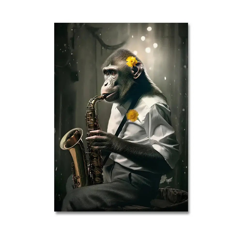 DecorBites™ Nordic Gorilla Wall Art Canvas Print