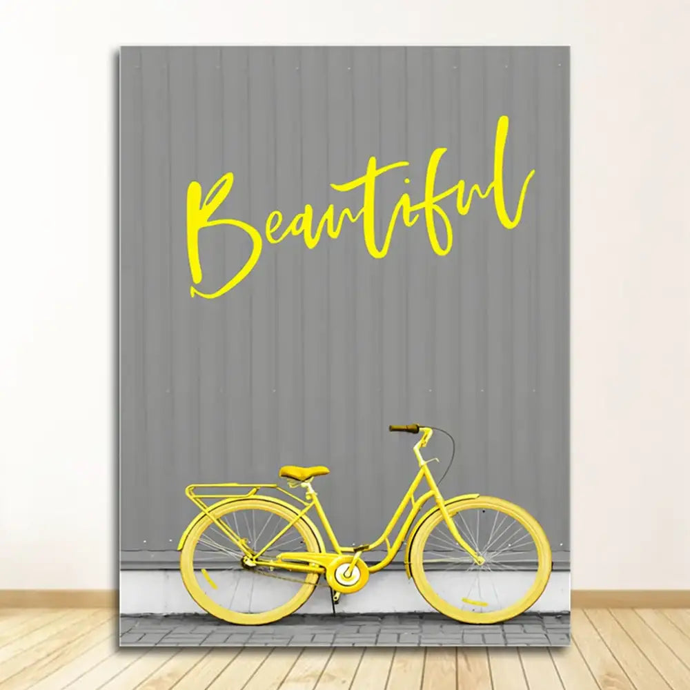 DecorBites™ Nordic Landscape Canvas Print Set - Yellow Scenery