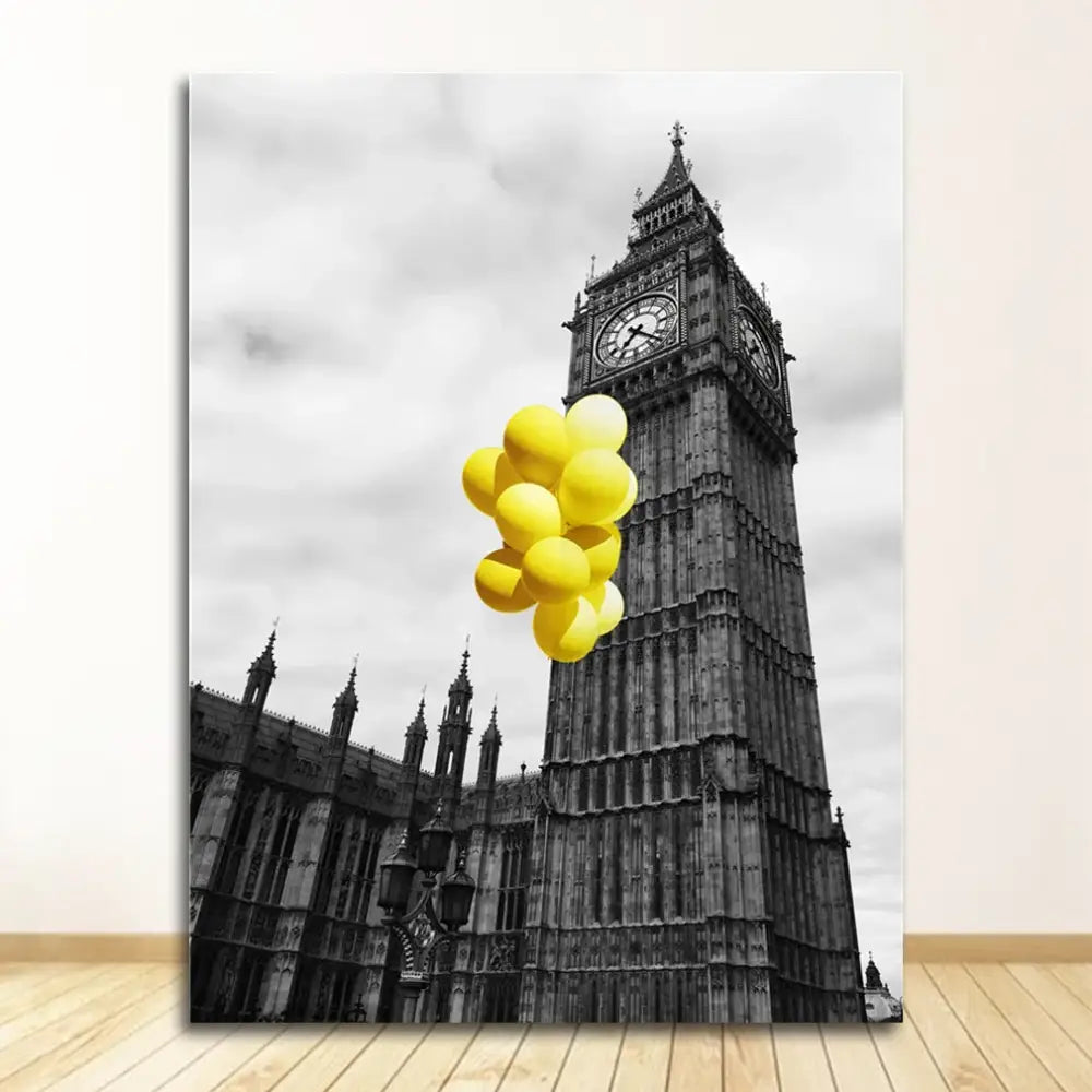 DecorBites™ Nordic Landscape Canvas Print Set - Yellow Scenery