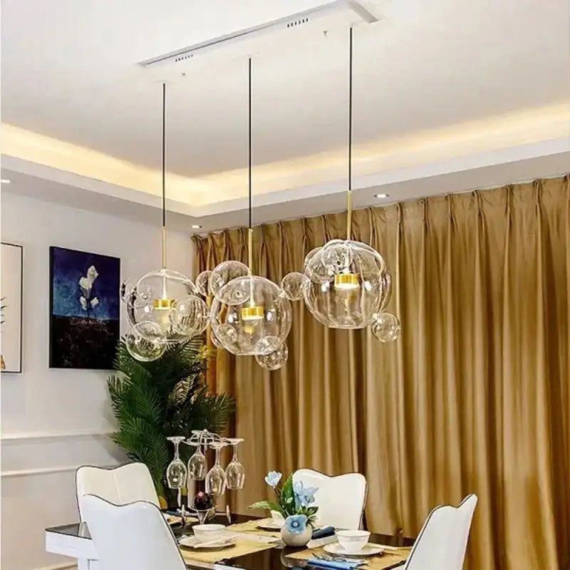 DecorBites™ Nordic LED Bubble Chandelier for Home Lighting