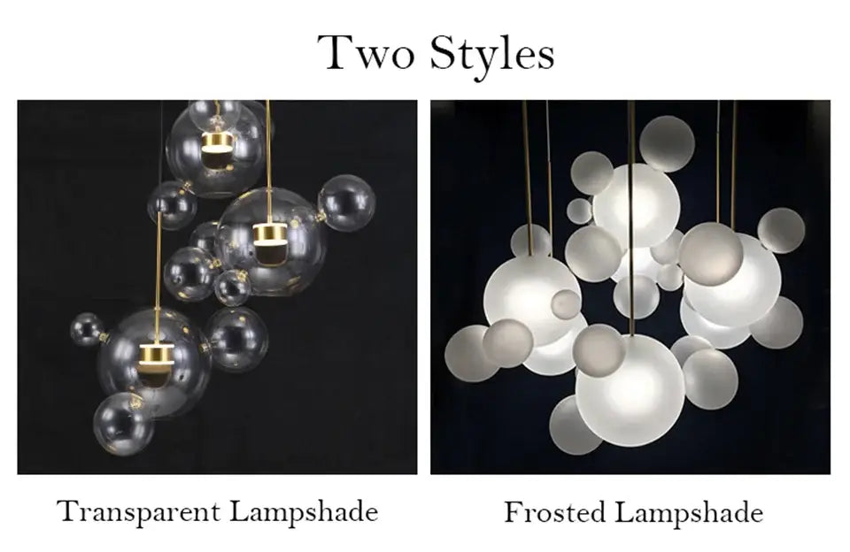 DecorBites™ Nordic LED Bubble Chandelier for Home Lighting