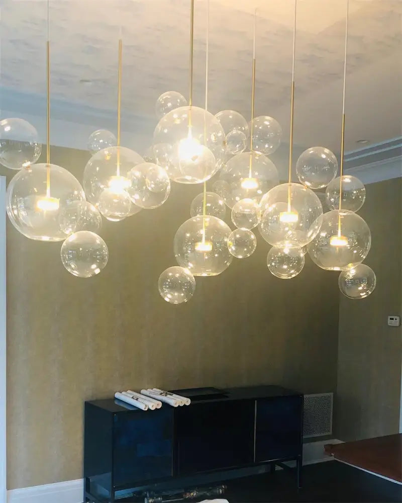 DecorBites™ Nordic LED Bubble Chandelier for Home Lighting
