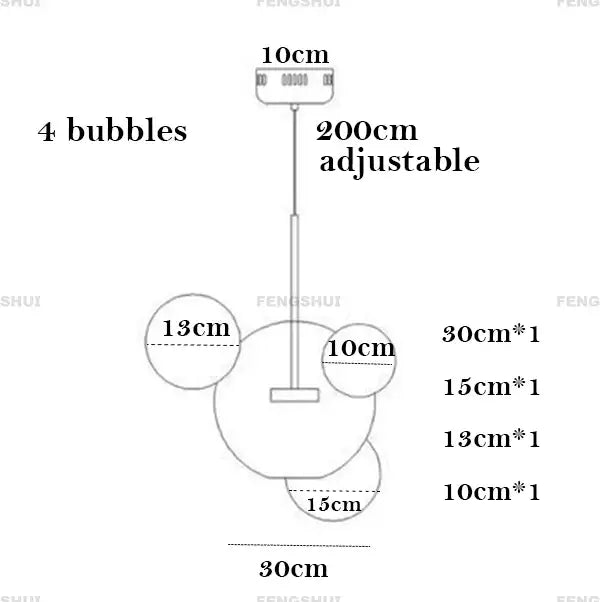 DecorBites™ Nordic Led Chandelier for Home Decor