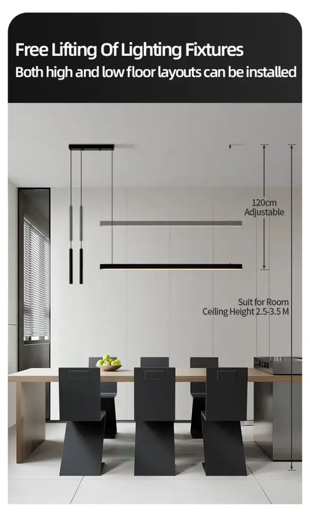 DecorBites™ Nordic LED Chandelier for Home Lighting