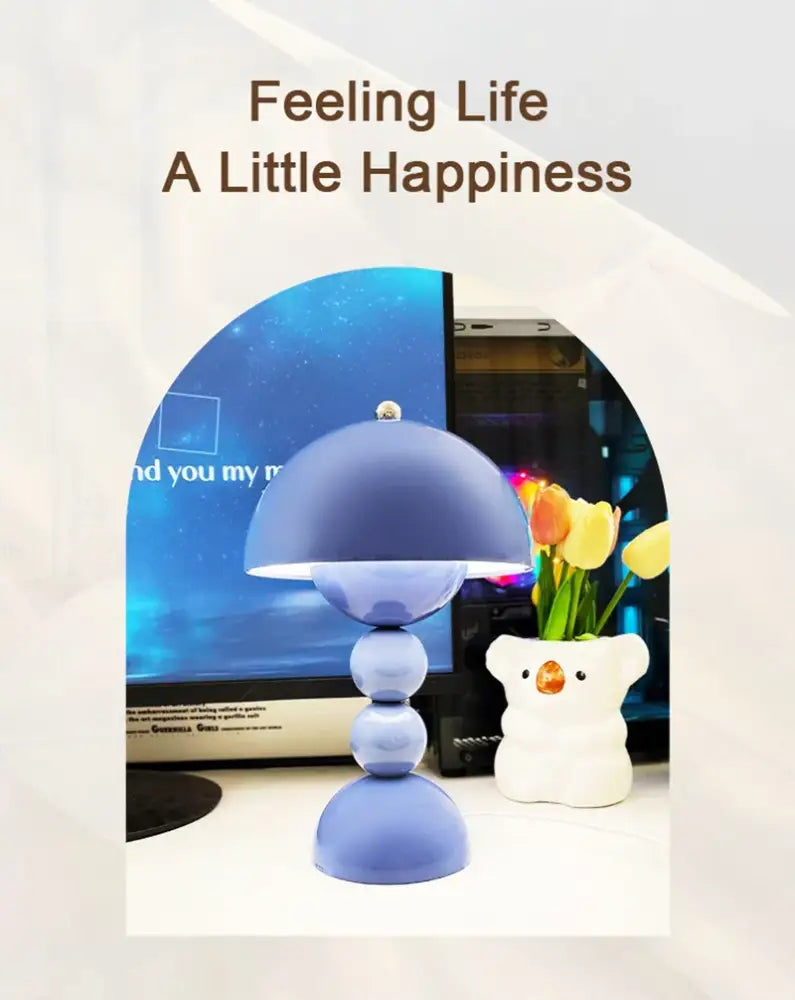 DecorBites™ Nordic LED Flowers Table Lamp USB Dimmable For Home Living Table Bedroom Bedside Room Decoration LED Night Lamps Desk Light