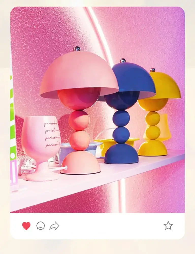 DecorBites™ Nordic LED Flowers Table Lamp USB Dimmable For Home Living Table Bedroom Bedside Room Decoration LED Night Lamps Desk Light