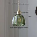 DecorBites™ Nordic LED Pendant Light Green Glass Hanging Fixture