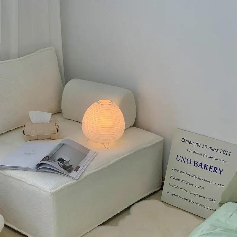 DecorBites™ Nordic LED Table Lamp Interior Lighting Wabi Sabi Style Table Light Bedside Bedroom Living Study Home Decoration Desk Lamps