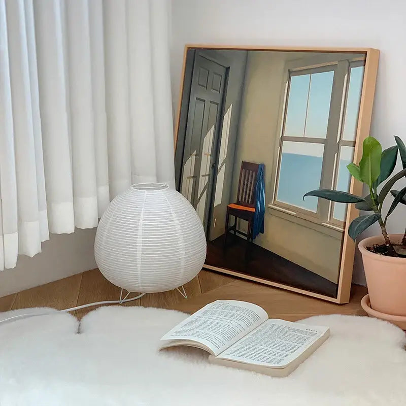 DecorBites™ Nordic LED Table Lamp Interior Lighting Wabi Sabi Style Table Light Bedside Bedroom Living Study Home Decoration Desk Lamps