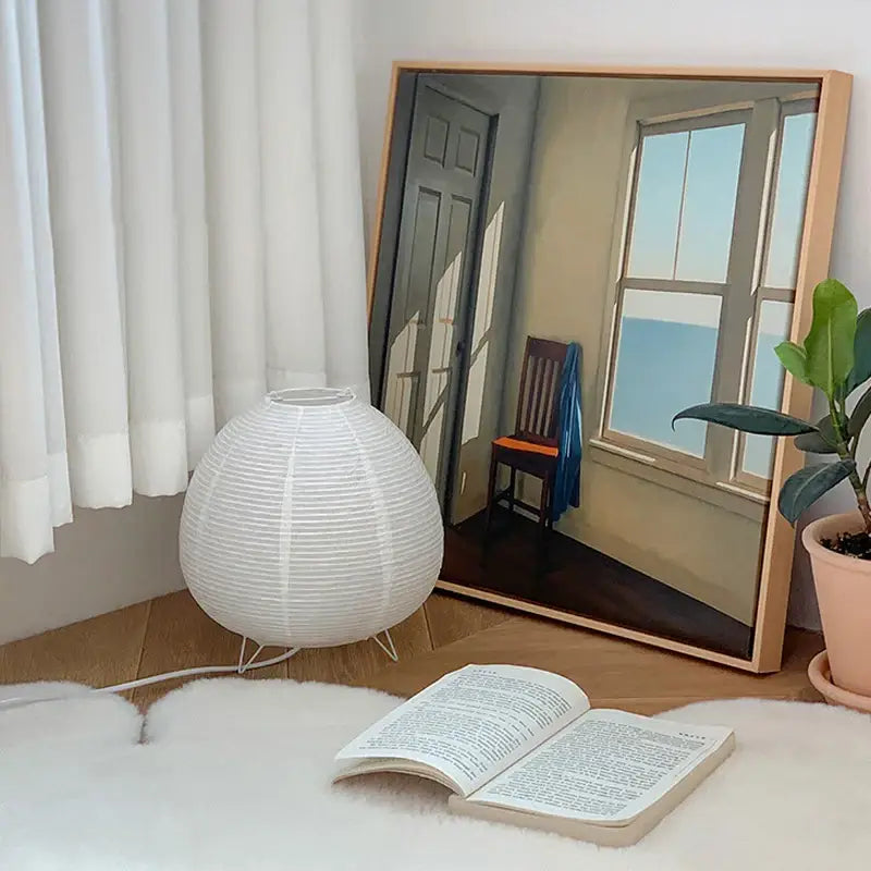 DecorBites™ Nordic LED Table Lamp Interior Lighting Wabi Sabi Style Table Light Bedside Bedroom Living Study Home Decoration Desk Lamps