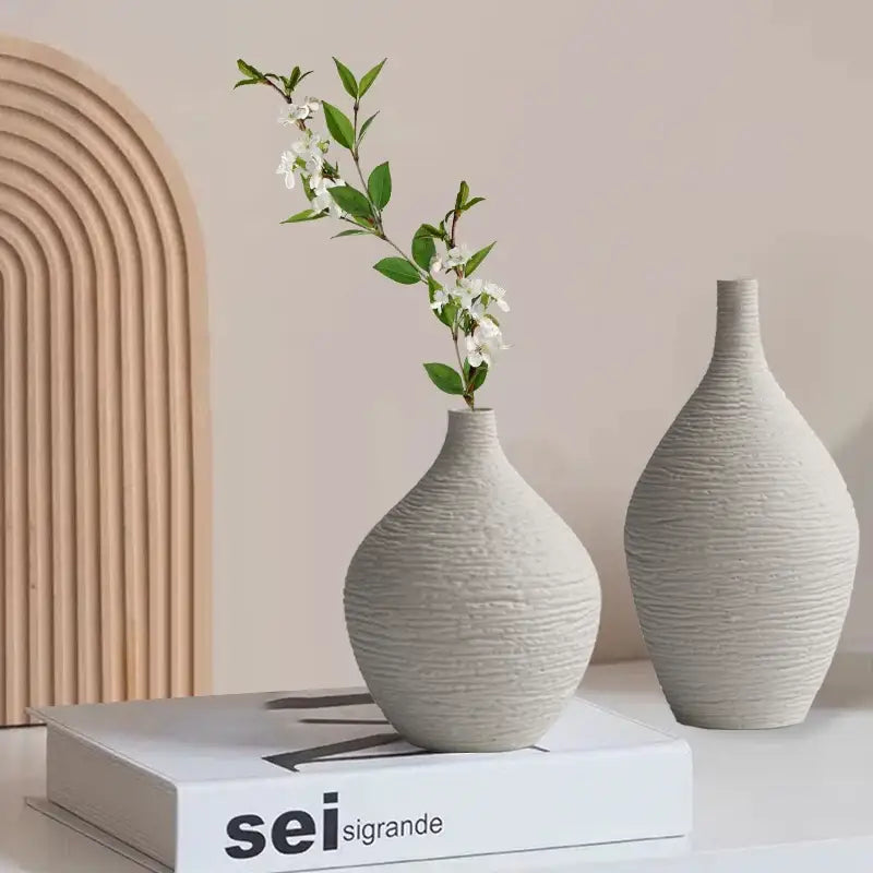 DecorBites™ Nordic Luxury Ceramic Vase for Home Décor