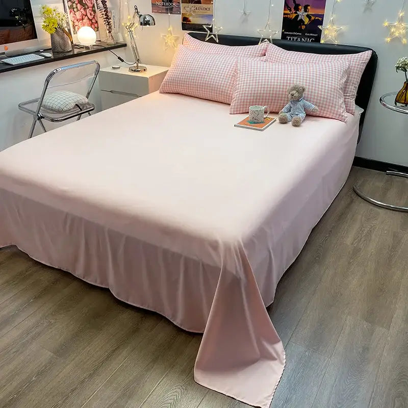 DecorBites™ Nordic Plaid Cotton Bedding Set - Queen/King