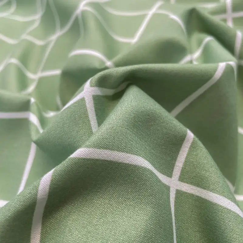 DecorBites™ Nordic Plaid Cotton Bedding Set - Queen/King