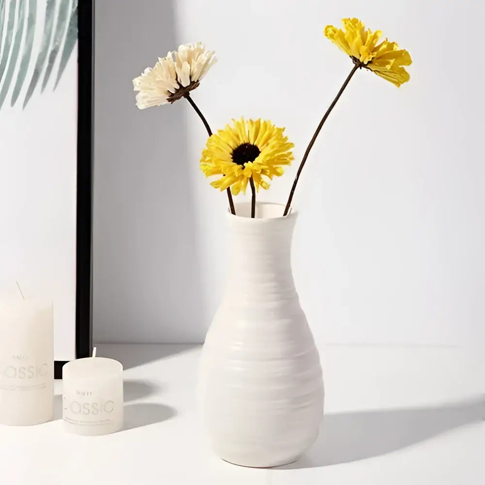 DecorBites™ Nordic Plastic Vase for Modern Home Decor