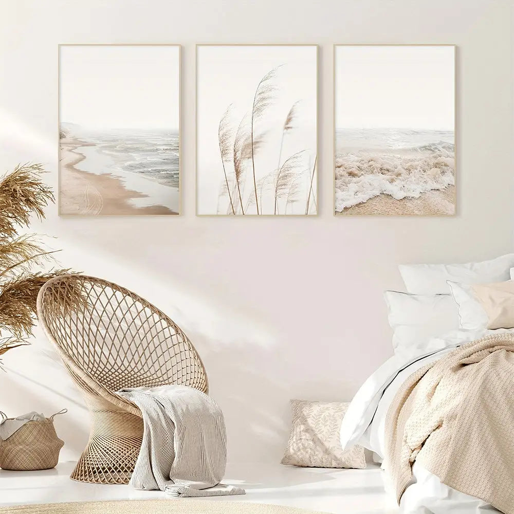 DecorBites™ Nordic Seascape Canvas Wall Art Set