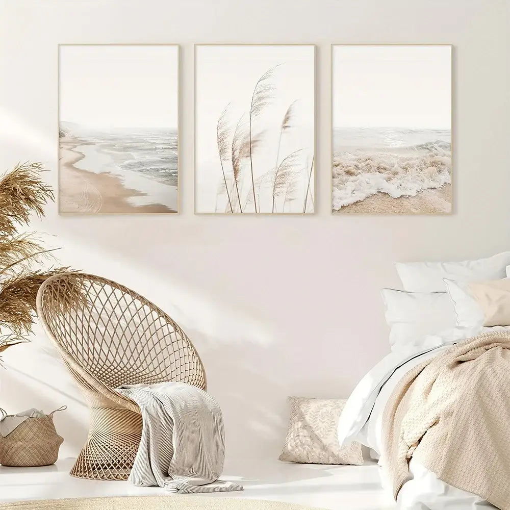 DecorBites™ Nordic Seascape Canvas Wall Art Set