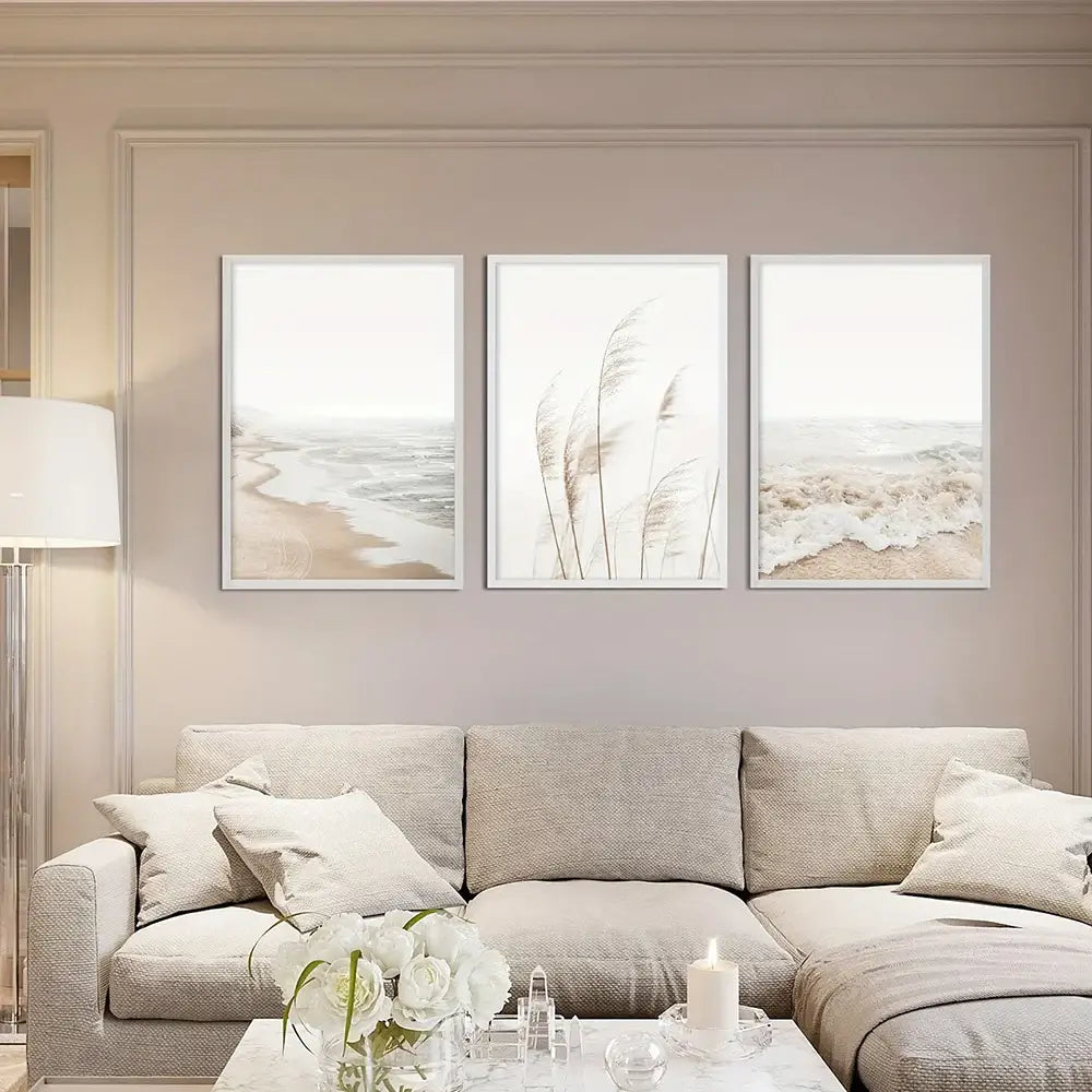 DecorBites™ Nordic Seascape Canvas Wall Art Set