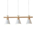 DecorBites™ Nordic Shaded Hanging Island Light Metal Pendant with Bird Decor - 3-Head Dining Room Drop