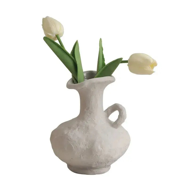 DecorBites™ Nordic Style Ceramic Flower Pot - White