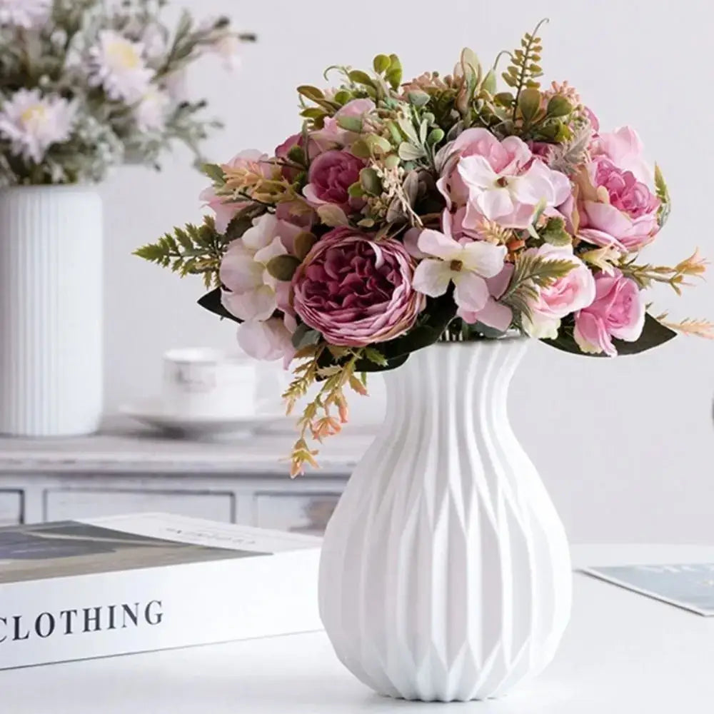 DecorBites™ Nordic Style Ceramic Flower Vase