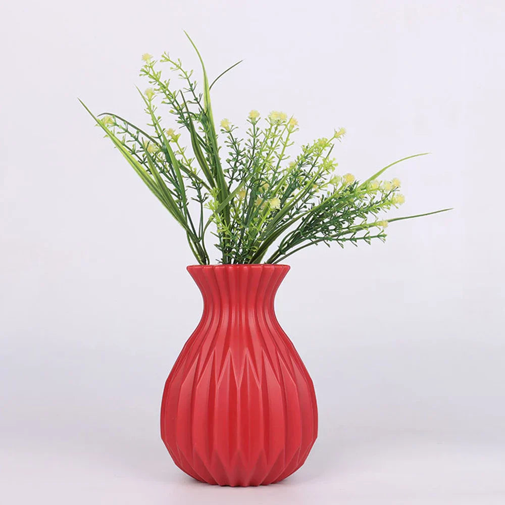 DecorBites™ Nordic Style Plastic Flower Vase for Home Decor