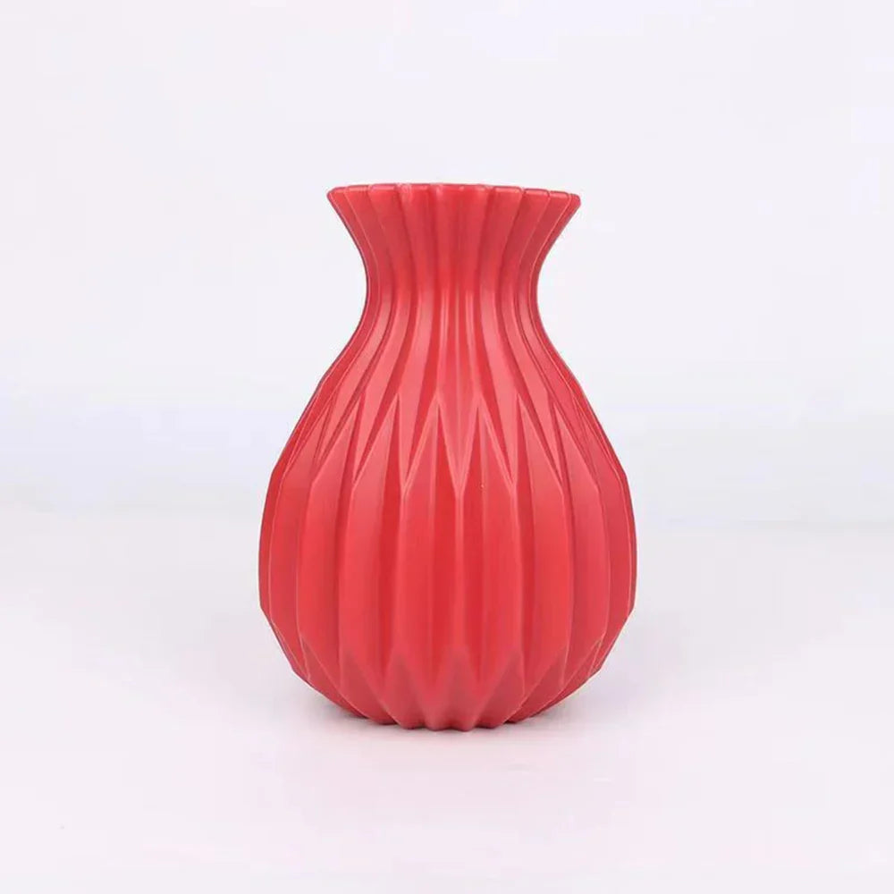 DecorBites™ Nordic Style Plastic Flower Vase for Home Decor