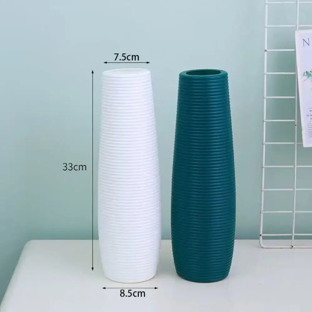 DecorBites™ Nordic style Plastic Flower Vase - Home Decor