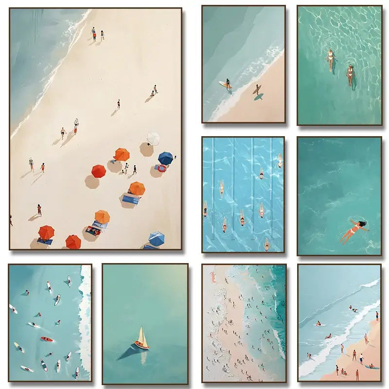 DecorBites™ Nordic Summer Wall Art Prints for Living Room