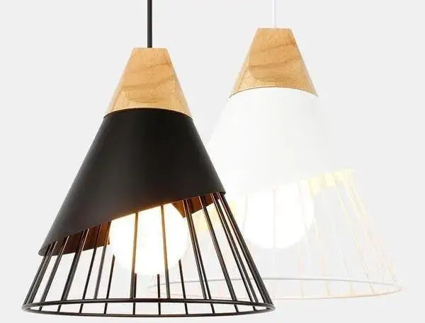 DecorBites™ Nordic Wood Hanging Lights