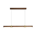 DecorBites™ Nordic Wood Island Pendant LED Strip Light in Brown for Dining Table