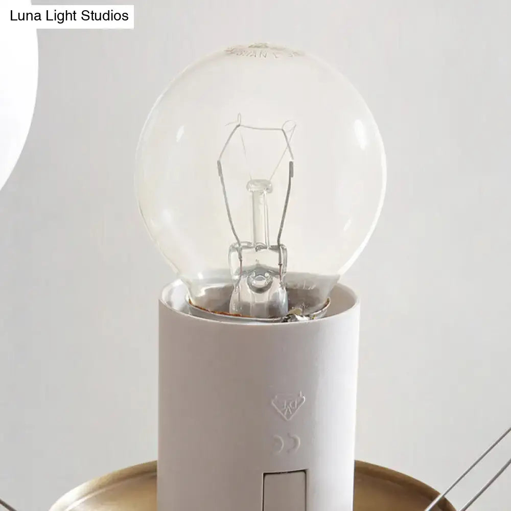 DecorBites™ Opal Glass Chandelier Light with 12/16 Brass Globe Heads – Postmodern Ceiling Hanging Lamp