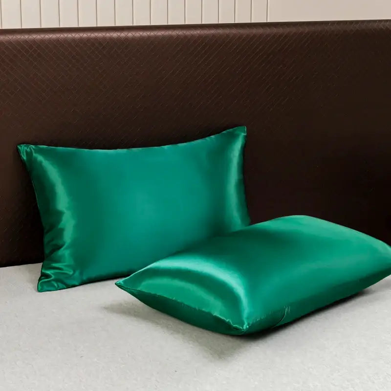 DecorBites™ Opulent Solid Color Satin Bedding Set