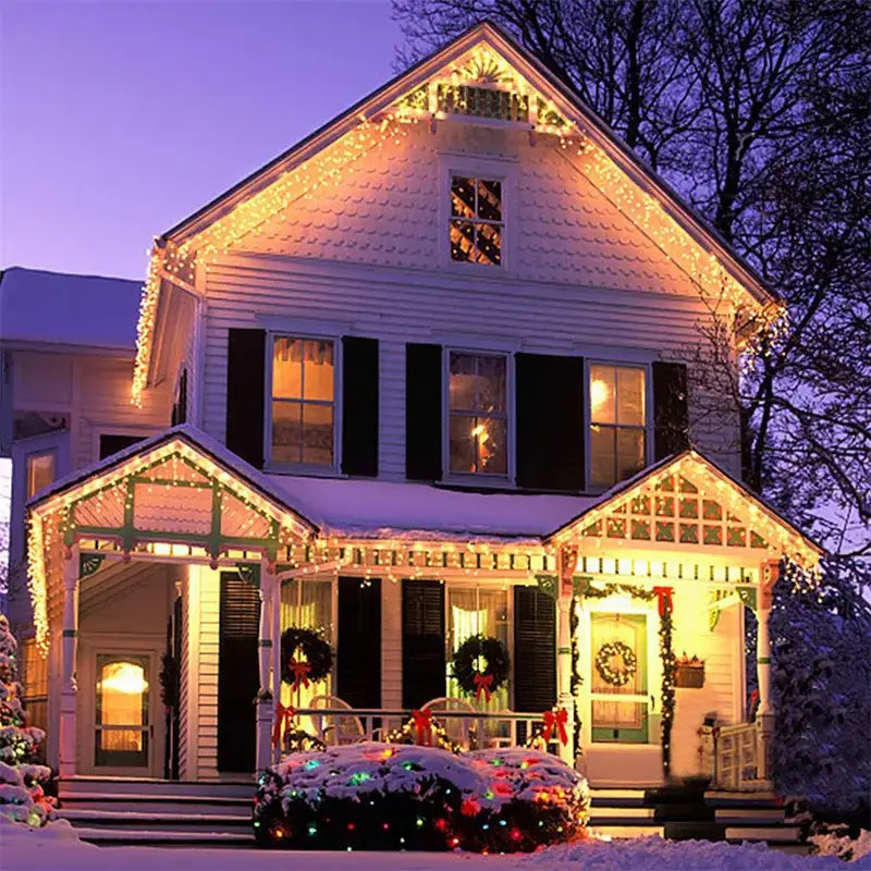 DecorBites™ Outdoor Christmas Waterfall Lights 5M Curtain String
