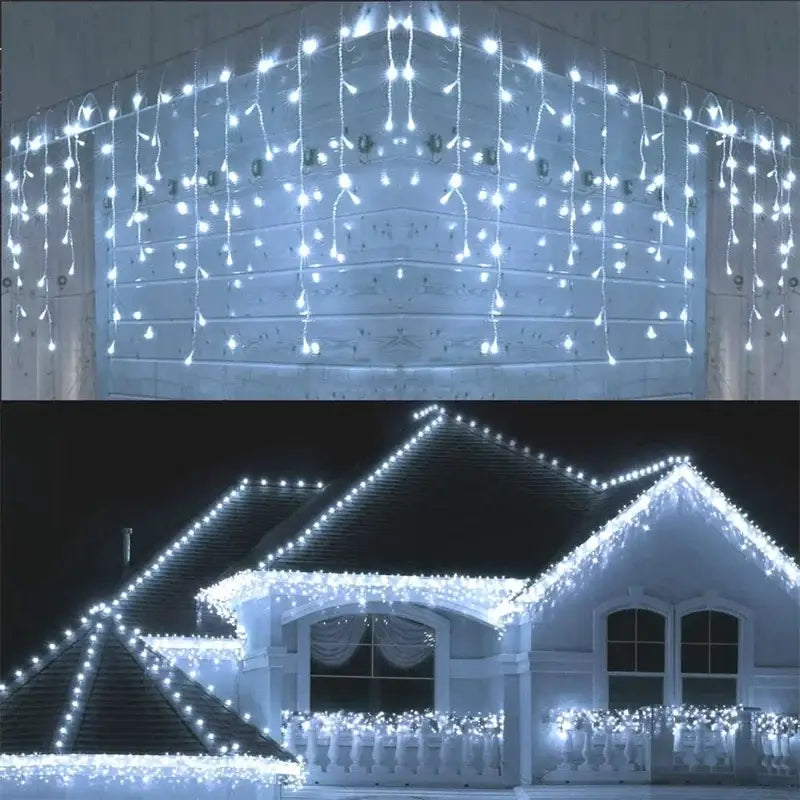 DecorBites™ Outdoor Christmas Waterfall Lights 5M Curtain String